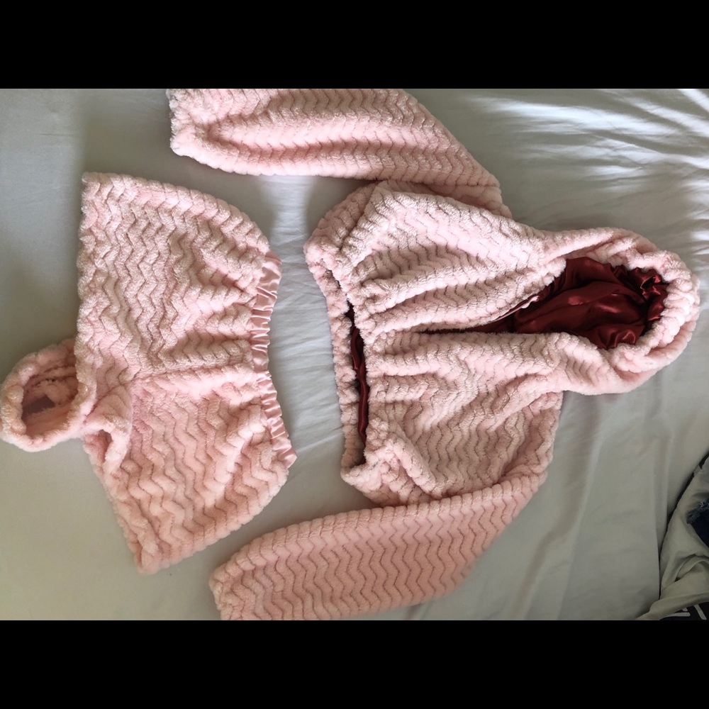 Cropped Fuzzy Lounge Set